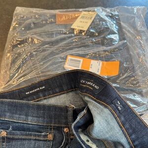 (2) Lucky Brand Men's Dark Blue Athletic Jeans